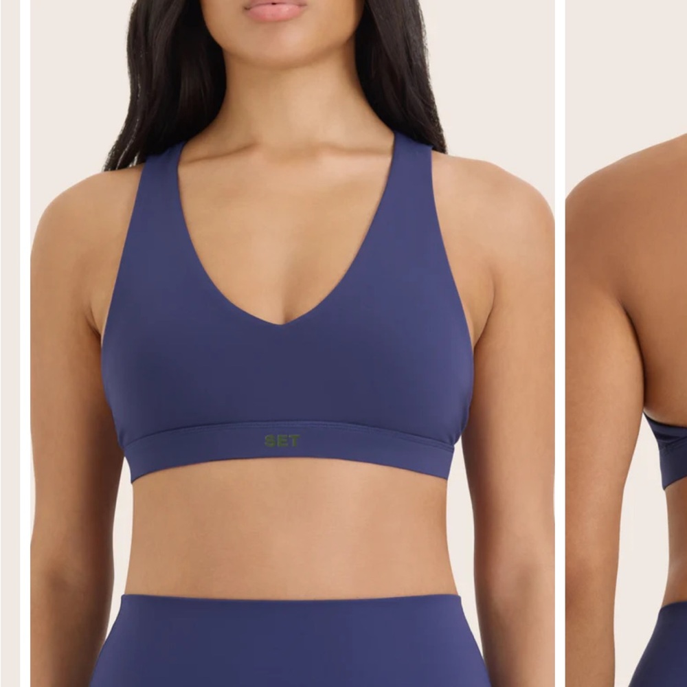 SET Active Deep Blue Sports Bra